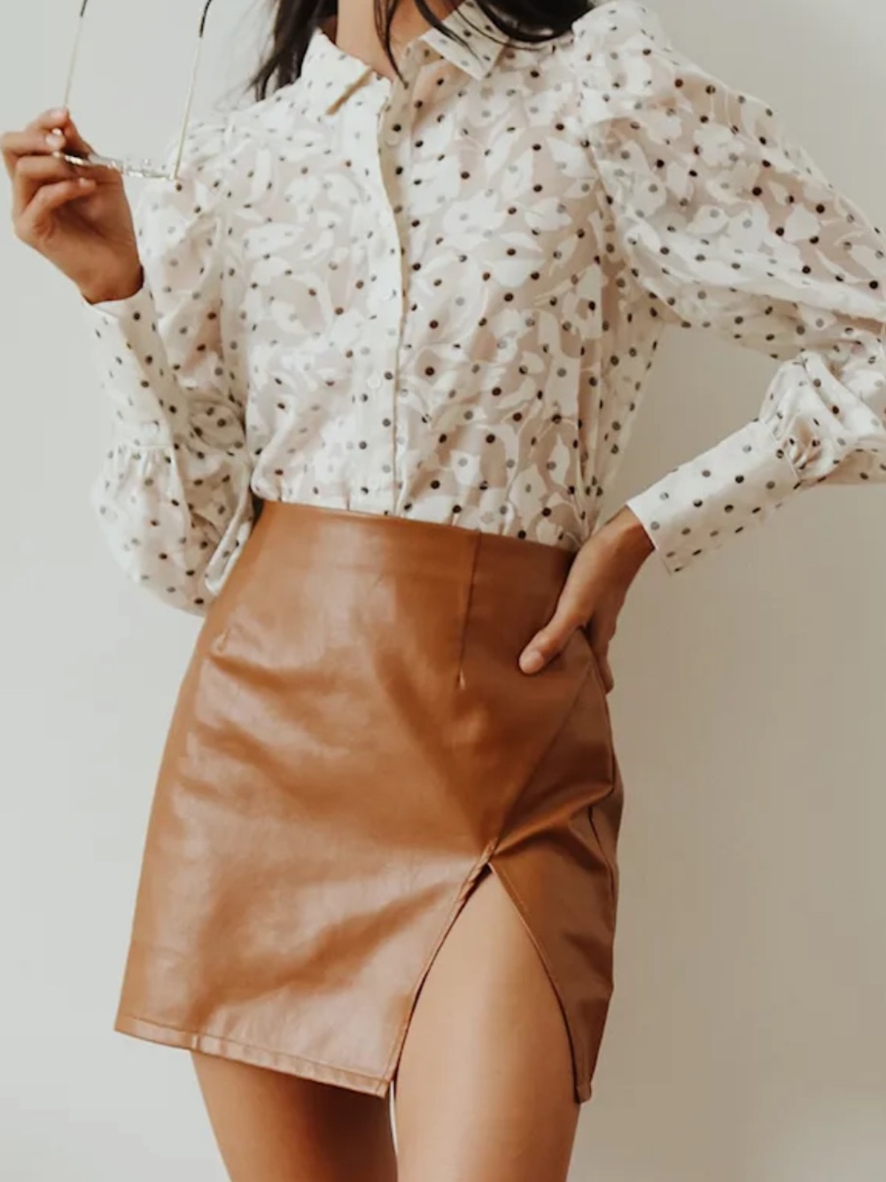 Lulus Leather Skirt